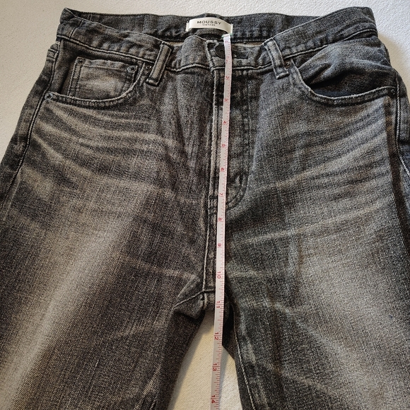 Moussy Fleetwood Rebirth High Rise Jeans Denim Size 27 Minimalist Distressed - Picture 13 of 15